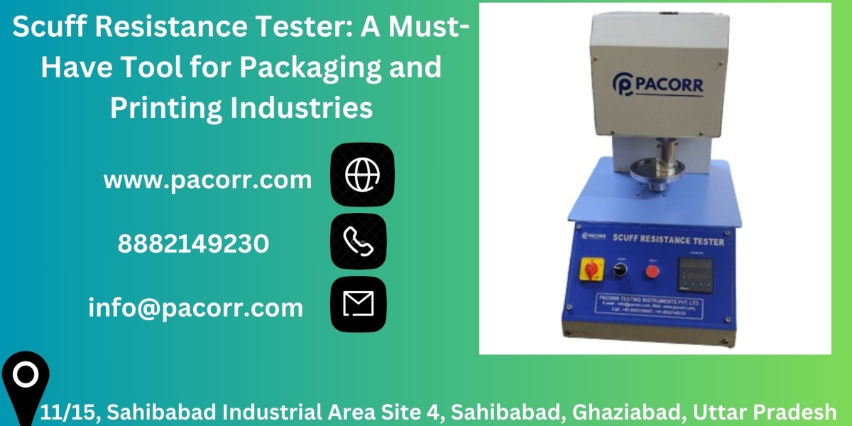 How the Scuff Resistance Tester Ensures Superior Quality Control in Packaging Materials